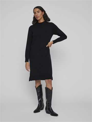 VILA RIL CREW NECK MIDI DRESS SORT - 14061427